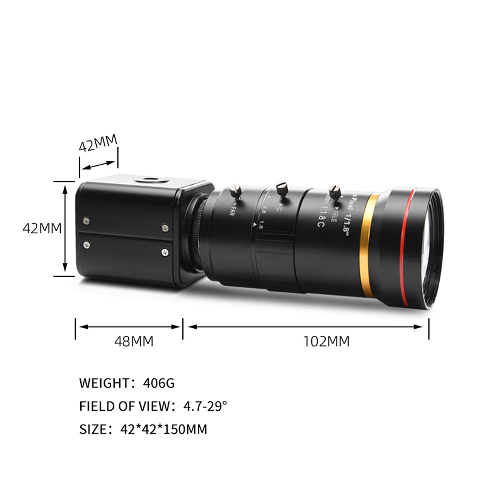 MOKOSE HDMI Camera, 2160P30/25/24fps, 1080P 60/50/30/25FPS, 1080i60/50fps, 720P60/50fps, 1024*768P60fps Digital Security Camera, Industry Digital Camera HDC10