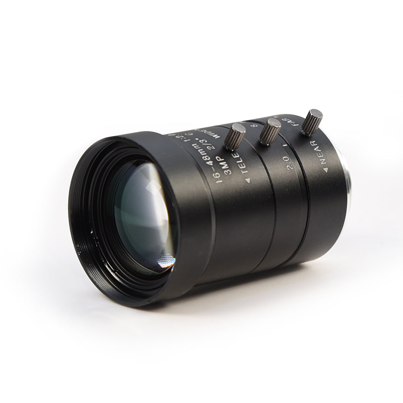MOKOSE 16-48MM F2.0 2/3" C-Mount Industrial Telephoto Zoom Manual Lens