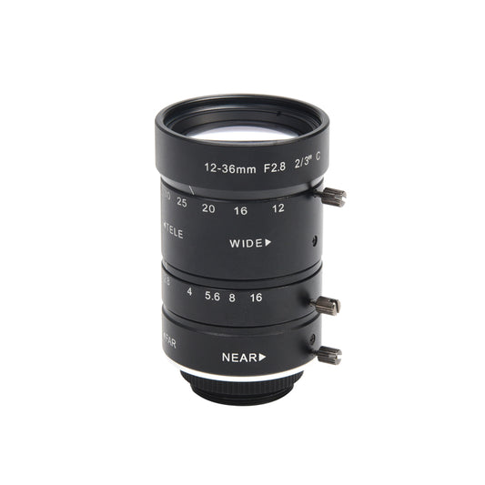 MOKOSE 12-36MM F2.8 2/3" C-Mount Industrial Telephoto Zoom Manual Lens