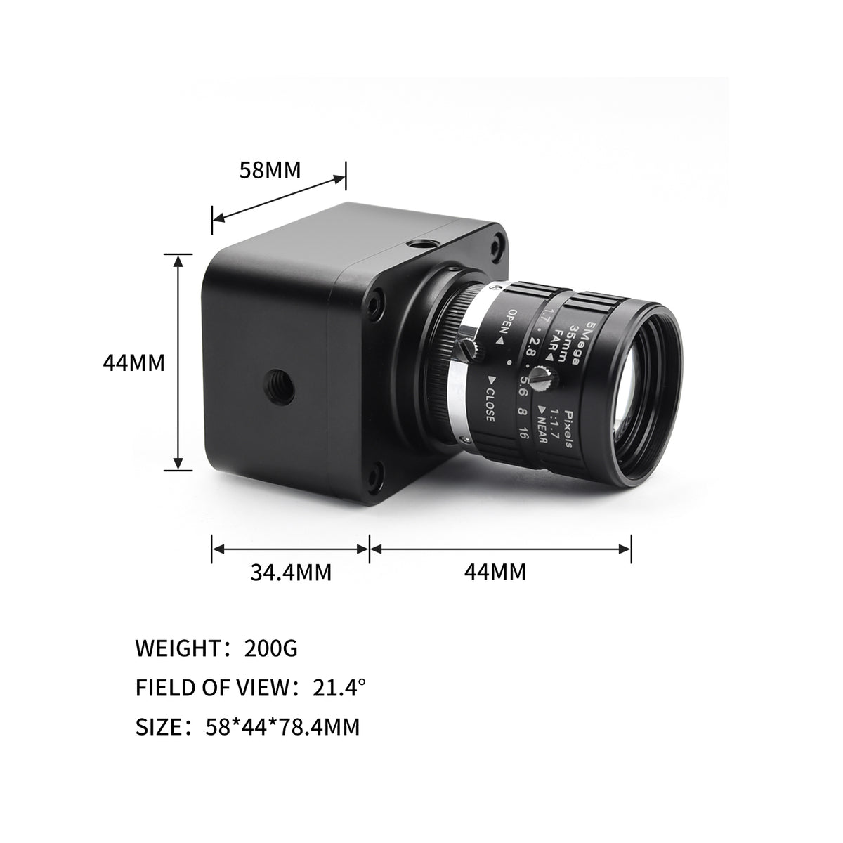 MOKOSE 20MP USB3.0 UVC Driver-Free Webcam 5472*3648/25fps YUV 1080P 60FPS IMX283 1" Sensor USB Manual Focus Machine vision camera for Desktop and Laptop P60