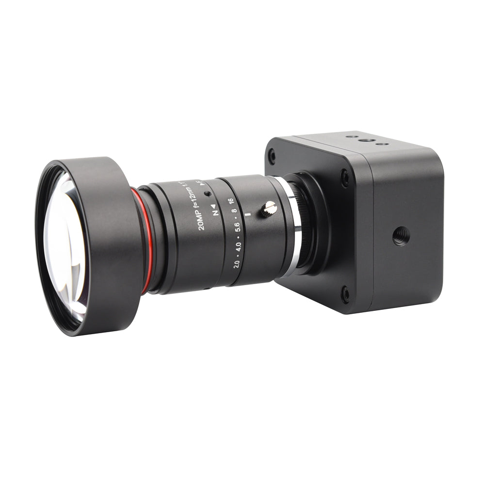 MOKOSE 50MP IMX989 1" Sensor Webcam Manual Focus 8K Ultra HD USB3.2 Industrial Camera UVC Driver-Free Camera 8192*6144px max for Product Inspection, Precision Measurement and Machine Vision Recognition