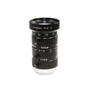 MOKOSE 10-50mm Telephoto Zoom Camera Manual Lens 1/1.8"  F2.8 C Mount