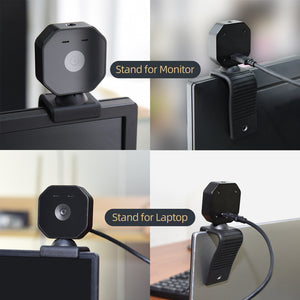 MOKOSE HD Live Streaming Webcam USB Autofocus for Desktop and Laptop, 2560x1440P / 1080P 30FPS UVC Free Drive Video Calling Computer Camera Compatible Windows Mac OS X Linux
