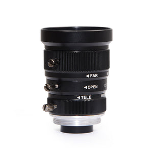 MOKOSE 5-12mm Zoom C-Mount Industrial Camera Manual Lens 1/1.8" F2.0 Low Distortion