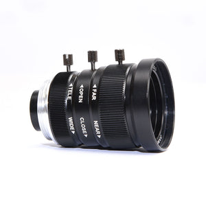 MOKOSE 5-12mm Zoom C-Mount Industrial Camera Manual Lens 1/1.8" F2.0 Low Distortion